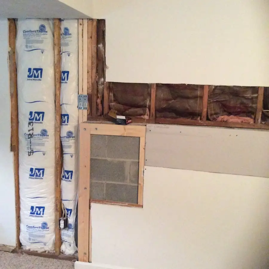 Wall insulation replacement during Contents Cleaning & Restoration in Five Corners